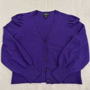 Vibrant Purple Cashmere Cardigan